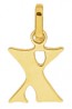 Pendentif Alphabet Lettre X (Or Jaune)