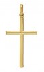Pendentif Croix Fil Diamanté (Or Jaune)