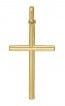 Pendentif Croix Fil Diamanté (Or Jaune)
