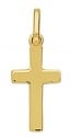 Pendentif Croix Fil Plat (Or Jaune)