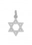 Pendentif Etoile de David (Or Blanc)