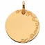 Pendentif Plaque Ronde avec Arabesque