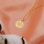 Médaille Arbre de Vie satinée (Or Jaune)