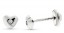 Boucles d'oreilles coeur diamant