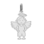 Pendentif ange garçon (Or Blanc)
