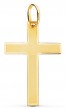 Croix double finition (Or jaune)