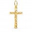Croix Christ ciselée Etoilée