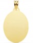 Médaille ovale lisse (Or Jaune 9K)