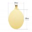 Médaille ovale lisse (Or Jaune 9K)