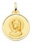 Médaille Virgo Virginum bord poli 