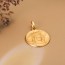 Médaille Notre-Dame de Paris satinée (Or Jaune) 