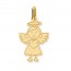 Pendentif ange fille (Or Jaune)