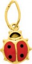 Pendentif Coccinelle Rouge (Or Jaune)