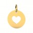Pendentif Coeur Evidé (Or Jaune)