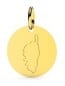 Médaille Corse plaque ronde (Or Jaune 9K)