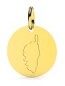 Médaille Corse plaque ronde (Or Jaune)
