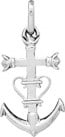 Pendentif Croix Camarguaise (Argent)