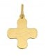 Pendentif Croix Colombe au Rameau (Or Jaune)