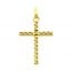 Pendentif Croix Facettée (Or Jaune)