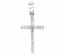 Croix Assortie de 17 Brillants (Or Blanc 9 carats)