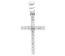 Croix Assortie de 17 Brillants (Or Blanc 9 carats)