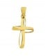 Pendentif Croix ruban d'or (Or jaune)