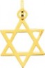 Pendentif Etoile de David (Or Jaune 9k)