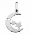 Pendentif Lune étoilée (Argent)