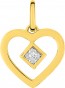 Pendentif mon Diamant en Coeur (Or Jaune)