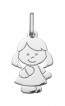 Pendentif Petite Fille (Or Blanc)