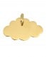Pendentif Plaque nuage (Or Jaune)