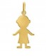 Pendentif silhouette Garçon (Or Jaune)
