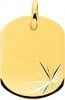 Pendentif Tonneau Lapidé (Or Jaune)