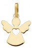 Pendentif Petite Fille Ange Coeur