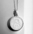 Médaille Ange Raphael perlée (Argent & Nacre)