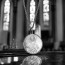 Médaille Vierge Marie au coeur (Argent & Nacre)