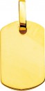 Pendentif plaque militaire (or jaune 9k)