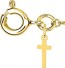 Bracelet Croix diamants (Or Jaune)