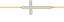 Bracelet Croix diamants (Or Jaune)