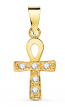 Croix Egyptienne Oxydes (Or jaune)