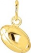 Pendentif Ballon de Rugby (Plaqué Or)