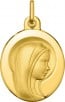 Médaille Vierge auréolée Ovale (Or Jaune 9k)