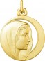 Médaille Vierge au voile ajourée (Or Jaune 9k)
