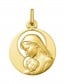 Médaille Vierge et l'Enfant auréoles ajourées (Or Jaune)