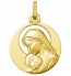 Médaille Vierge et l'Enfant auréoles ajourées (Or Jaune 9K)