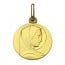 Médaille Vierge Massive (Or Jaune)