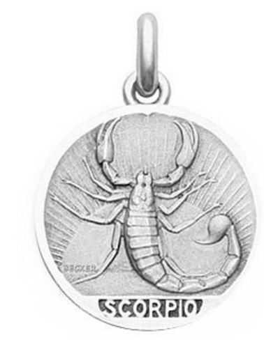 médaille Scorpion, signe du Zodiaque